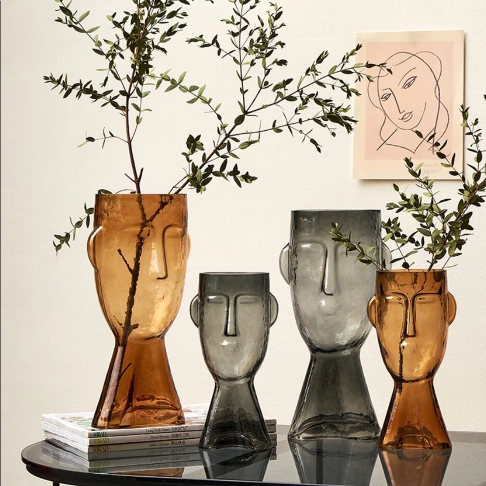 West Elm face vase
